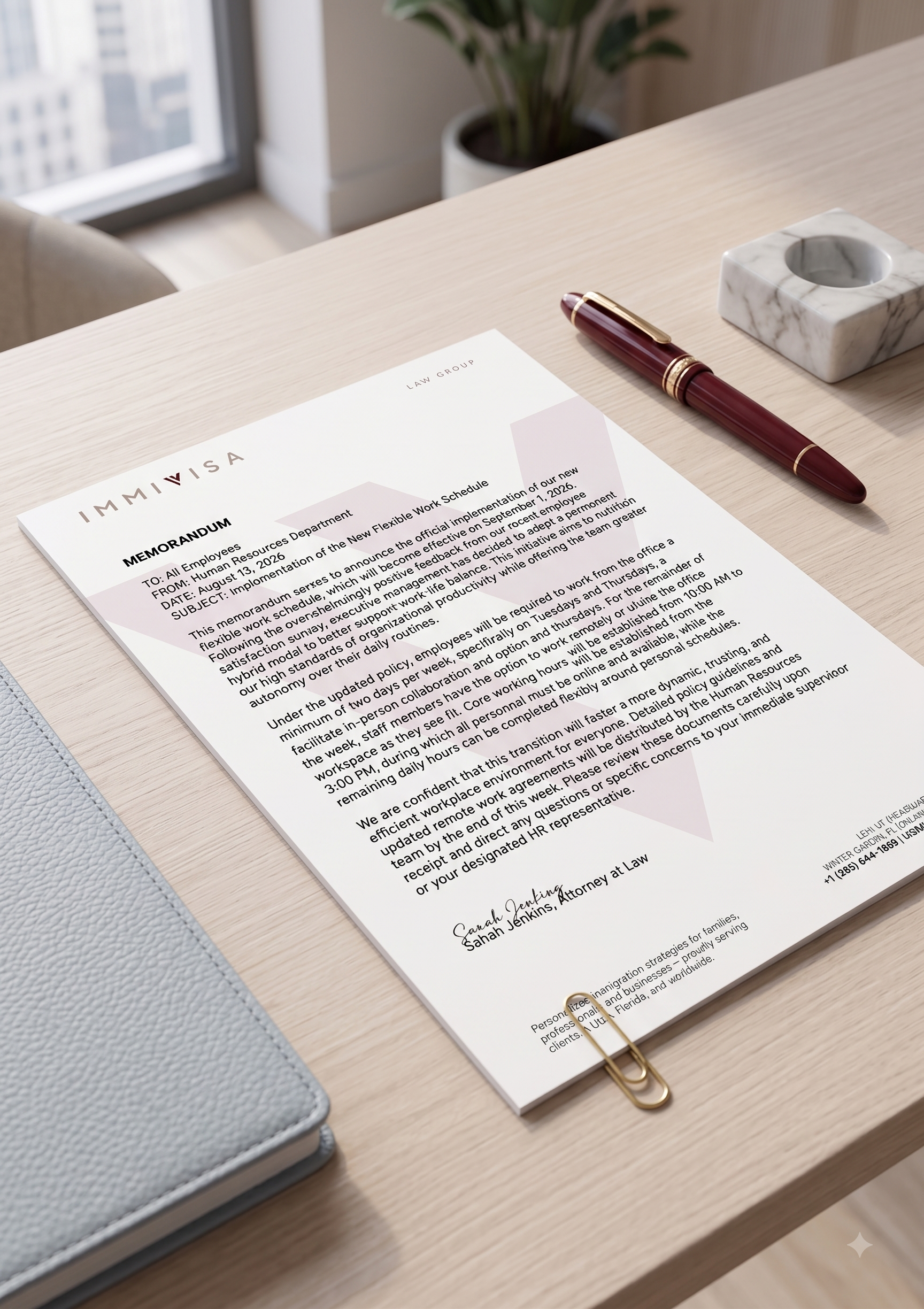 ImmiVisa Official Letterhead